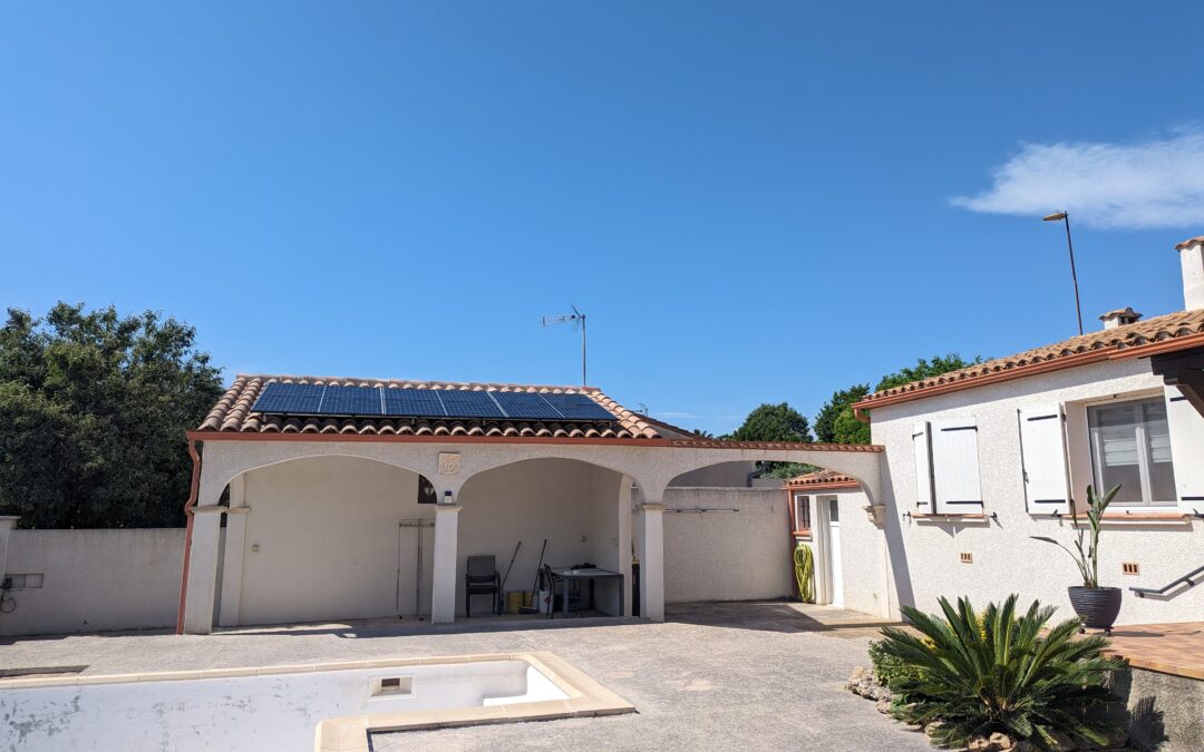 Centrale photovoltaique 2.67 kWc sur Saint Nazaire de Pezan (34400)